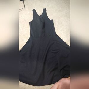 H & M black dress flare